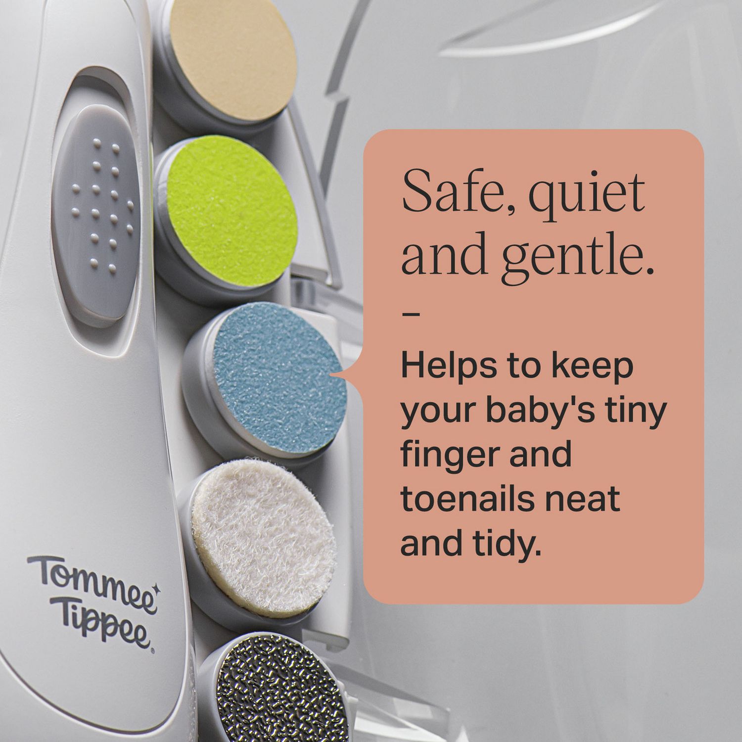 Tommee Tippee electric baby nail file with travel case, UK version