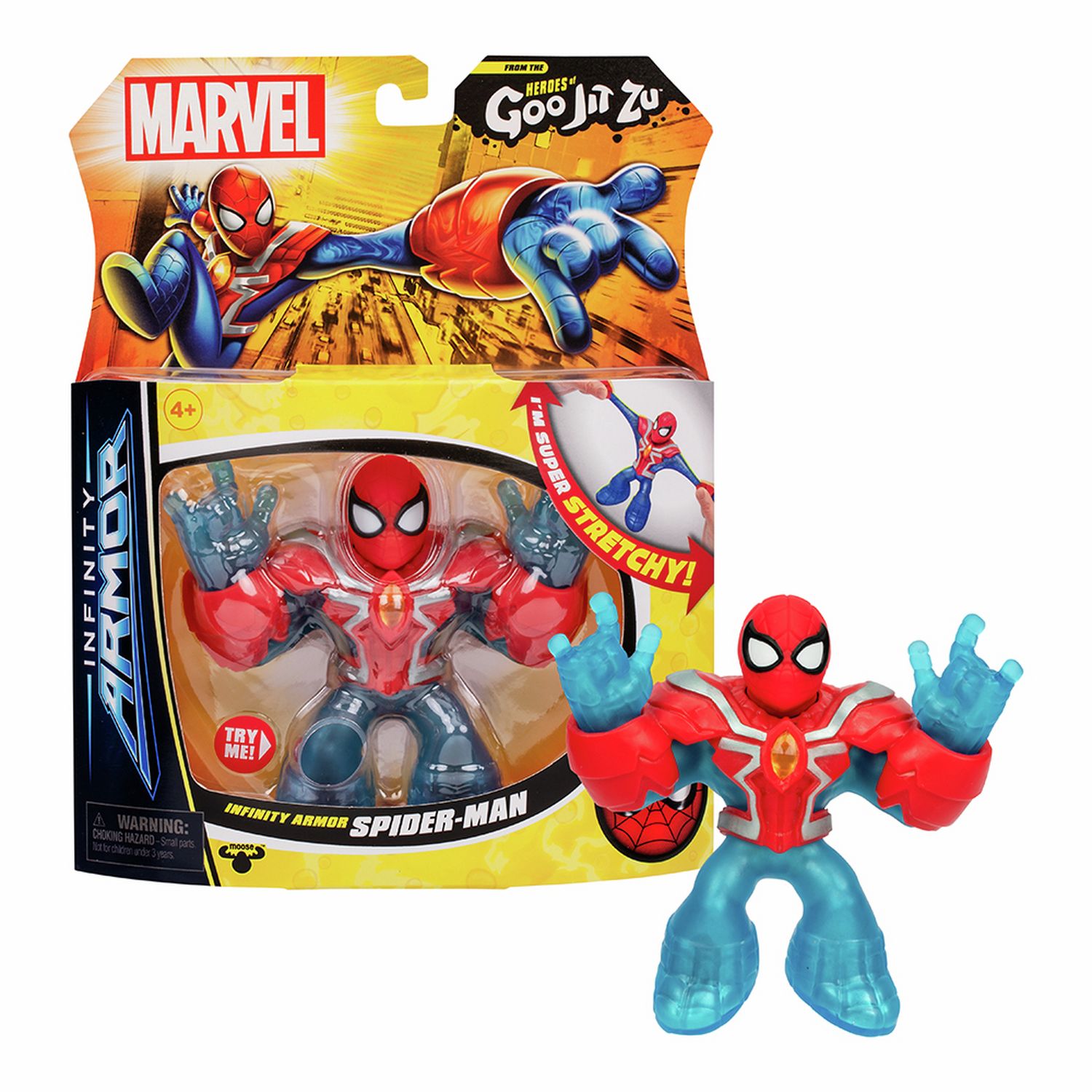 Heroes of Goo Jit Zu Infinity Armor Spider-Man figure 24.5cm - British product