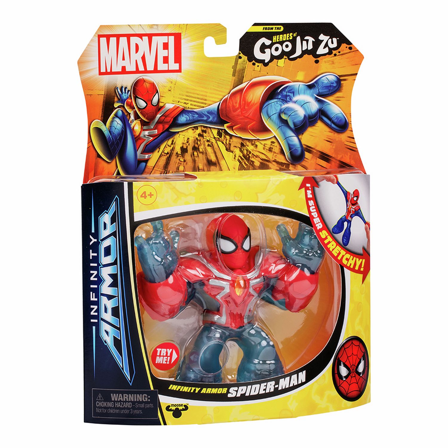 Heroes of Goo Jit Zu Infinity Armor Spider-Man figure 24.5cm - British product