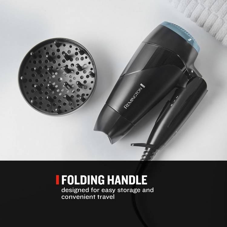 Remington travel hair dryer with diffuser - British product