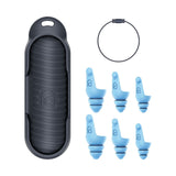 Mixx flight earplugs with silicone tips and travel case (British brand)