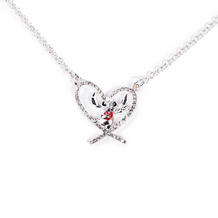 Custard London Disney Stitch pendant heart earrings set, imported from the UK