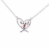 Custard London Disney Stitch pendant heart earrings set, imported from the UK