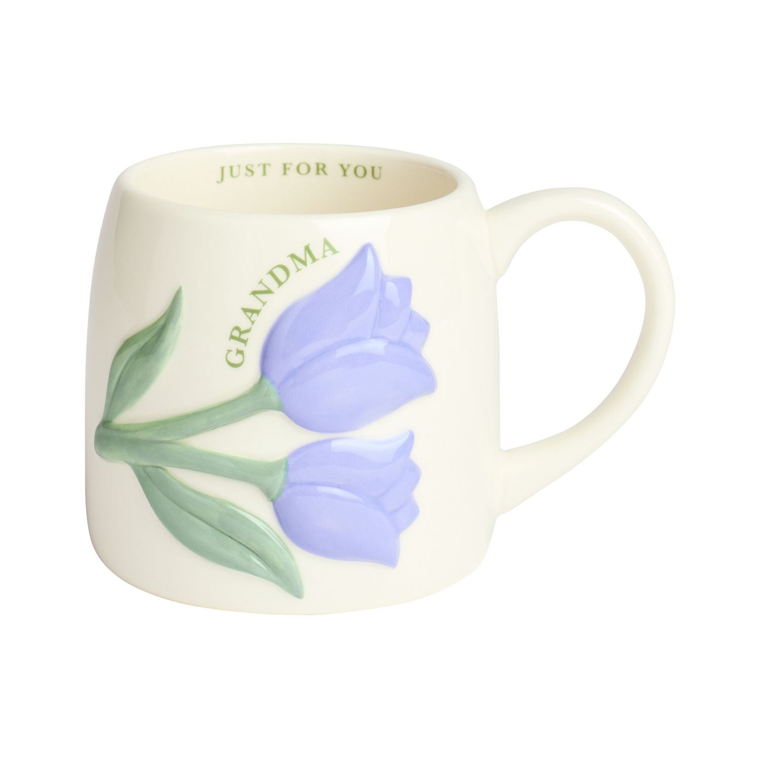 Argos Home lilac tulip cream mug 280ml - British product