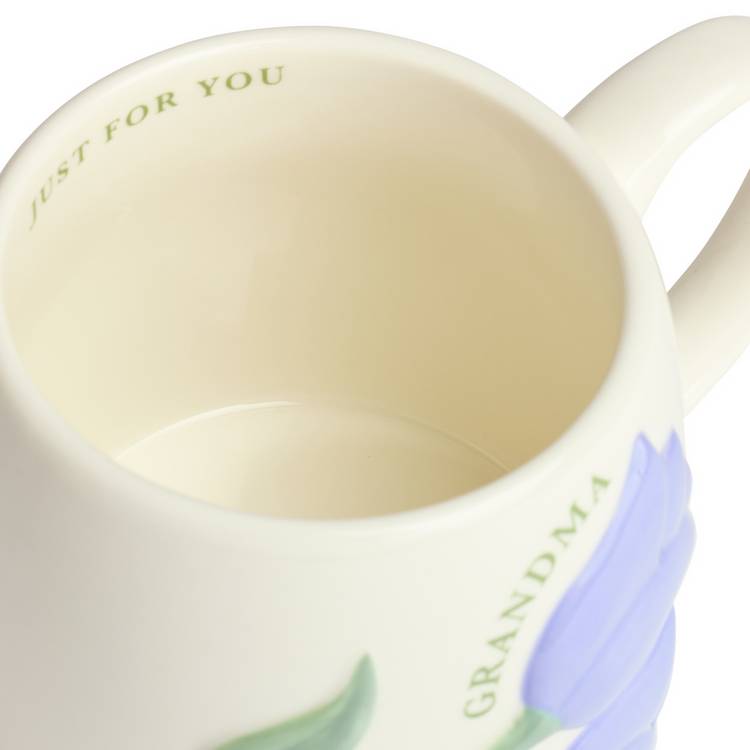 Argos Home lilac tulip cream mug 280ml - British product