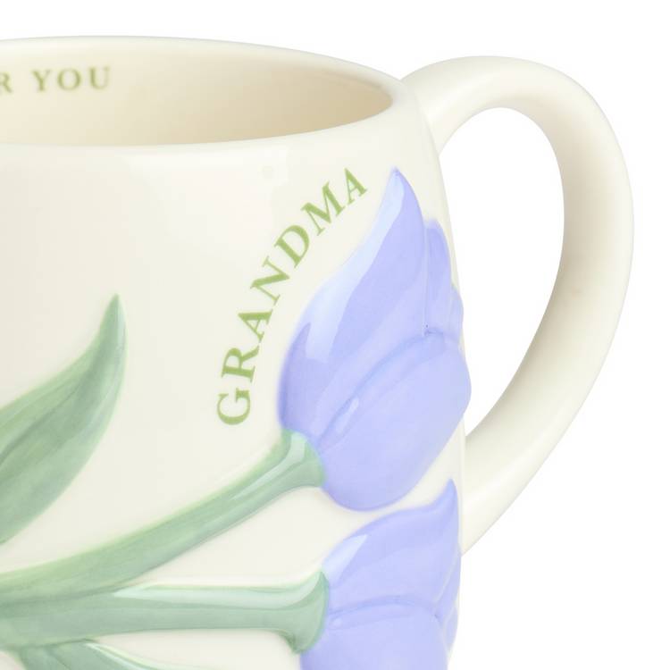 Argos Home lilac tulip cream mug 280ml - British product