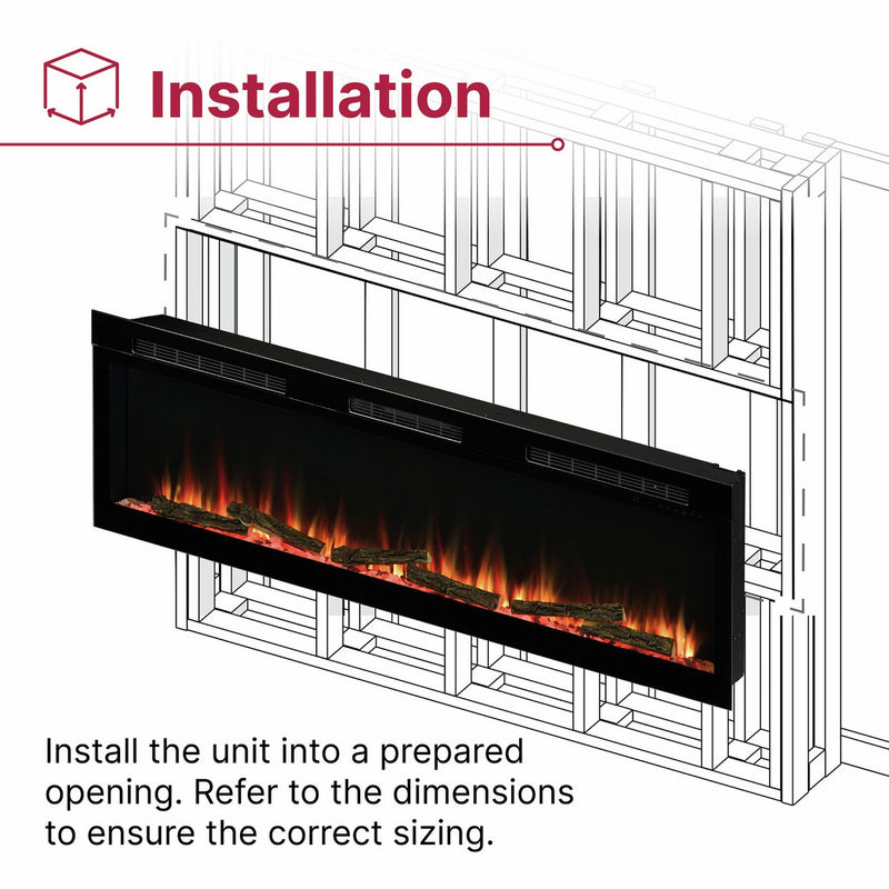 Dimplex Sense 50 inch electric media wall fire 2kW - British product