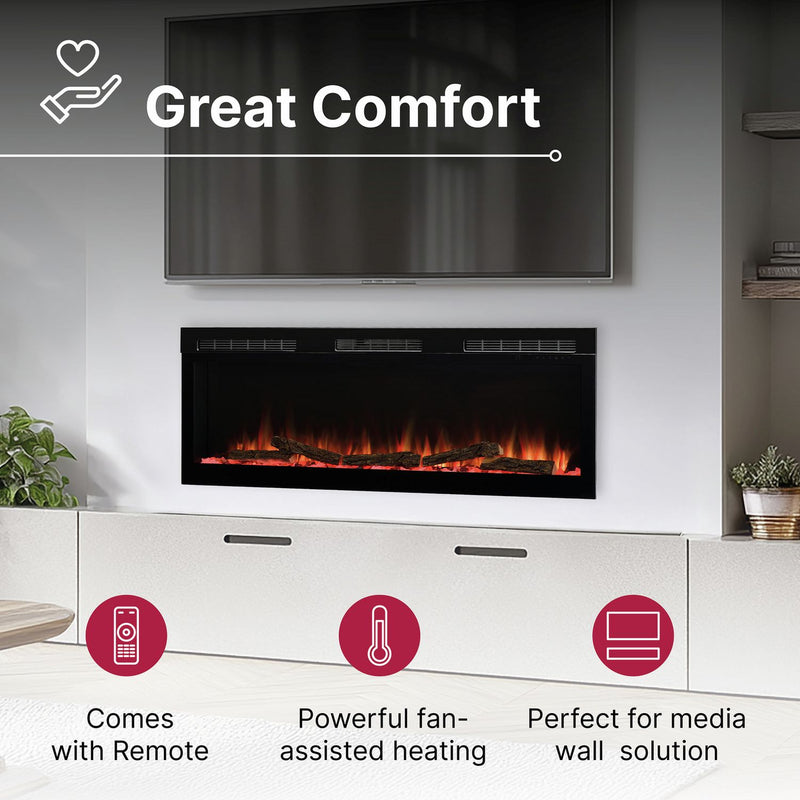 Dimplex Sense 50 inch electric media wall fire 2kW - British product