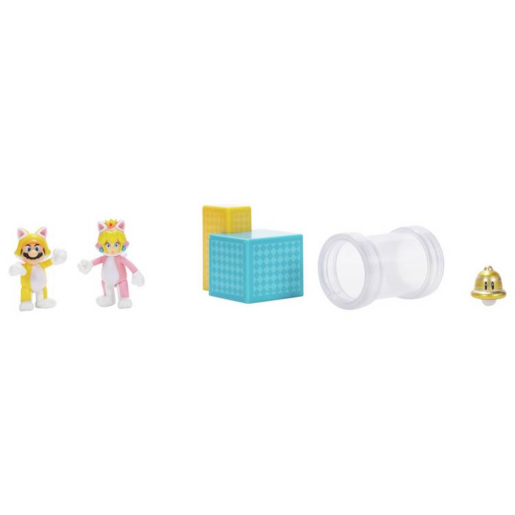 Super Mario 3D World diorama action figure set, imported from the UK