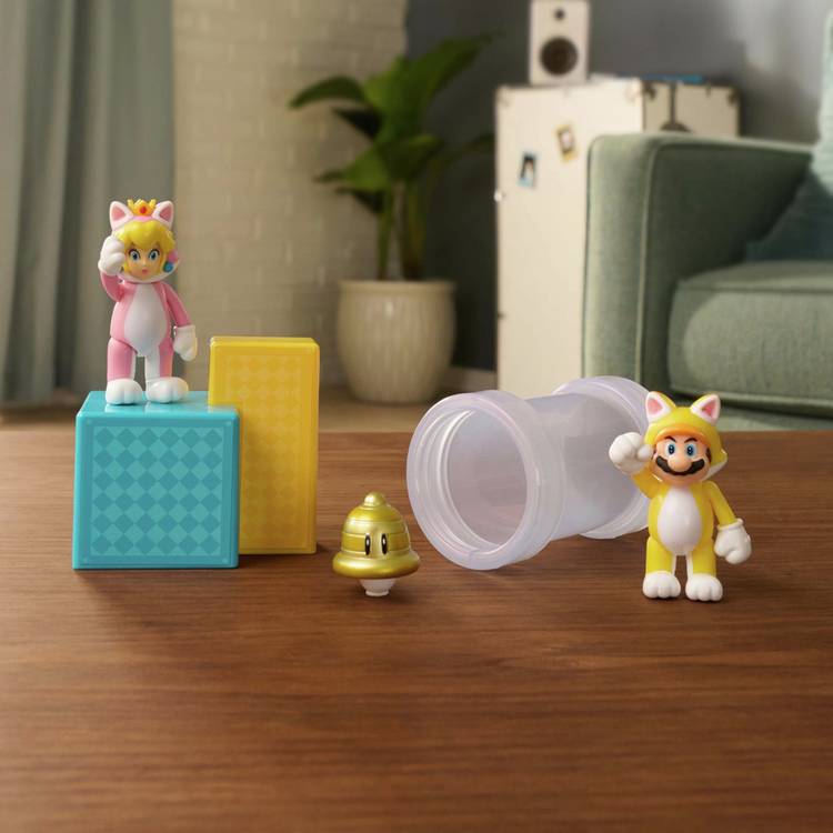 Super Mario 3D World diorama action figure set, imported from the UK