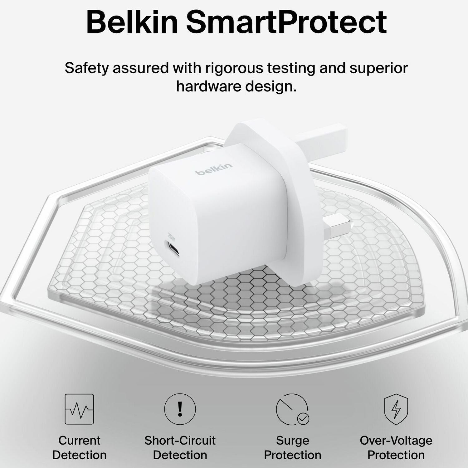 Belkin USB-C wall charger twin pack 25W - British product