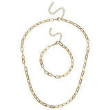 Liars & Lovers gold tone paperlink set, imported from the UK