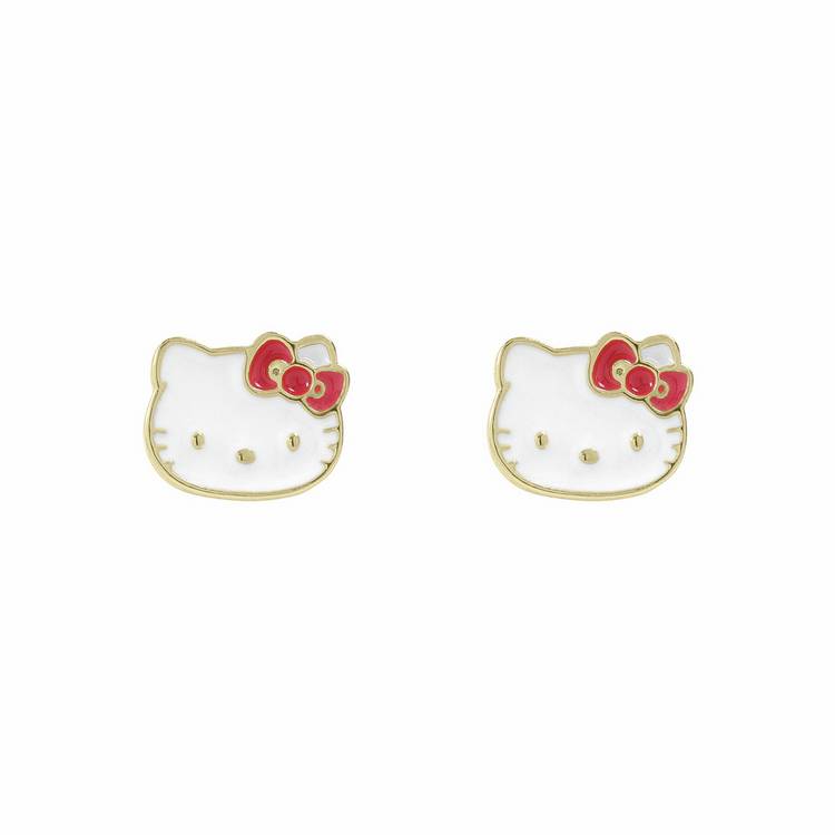 Hello Kitty jewellery set with pendant necklace and stud earrings (British brand)