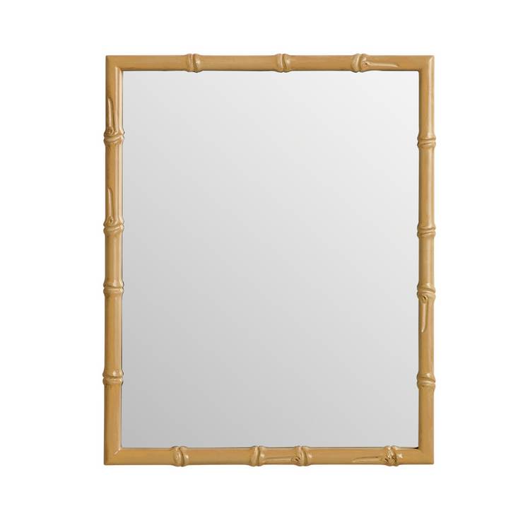 Habitat bamboo effect wood wall mirror 53x43cm (British brand)