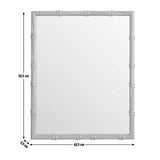 Habitat bamboo effect wood wall mirror 53x43cm (British brand)