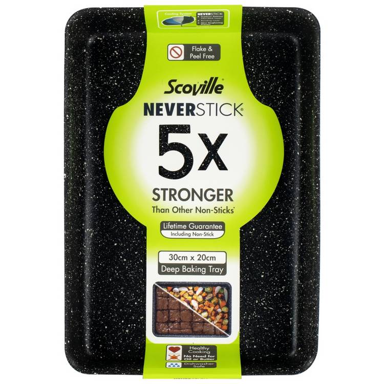 Scoville Neverstick aluminium deep baking tray 30cm, imported from the UK