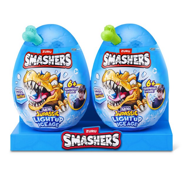 Smashers Jurassic Light Up Ice Age Egg dinosaur toy - British product