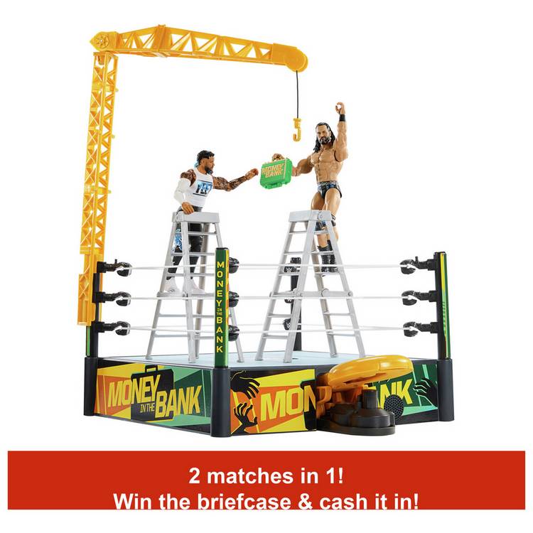 WWE Money In The Bank Cash-In Ring playset, imported from the UK