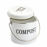 Argos Home white compost caddy 3.5 litre, UK version