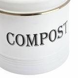 Argos Home white compost caddy 3.5 litre, UK version