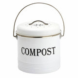 Argos Home white compost caddy 3.5 litre, UK version