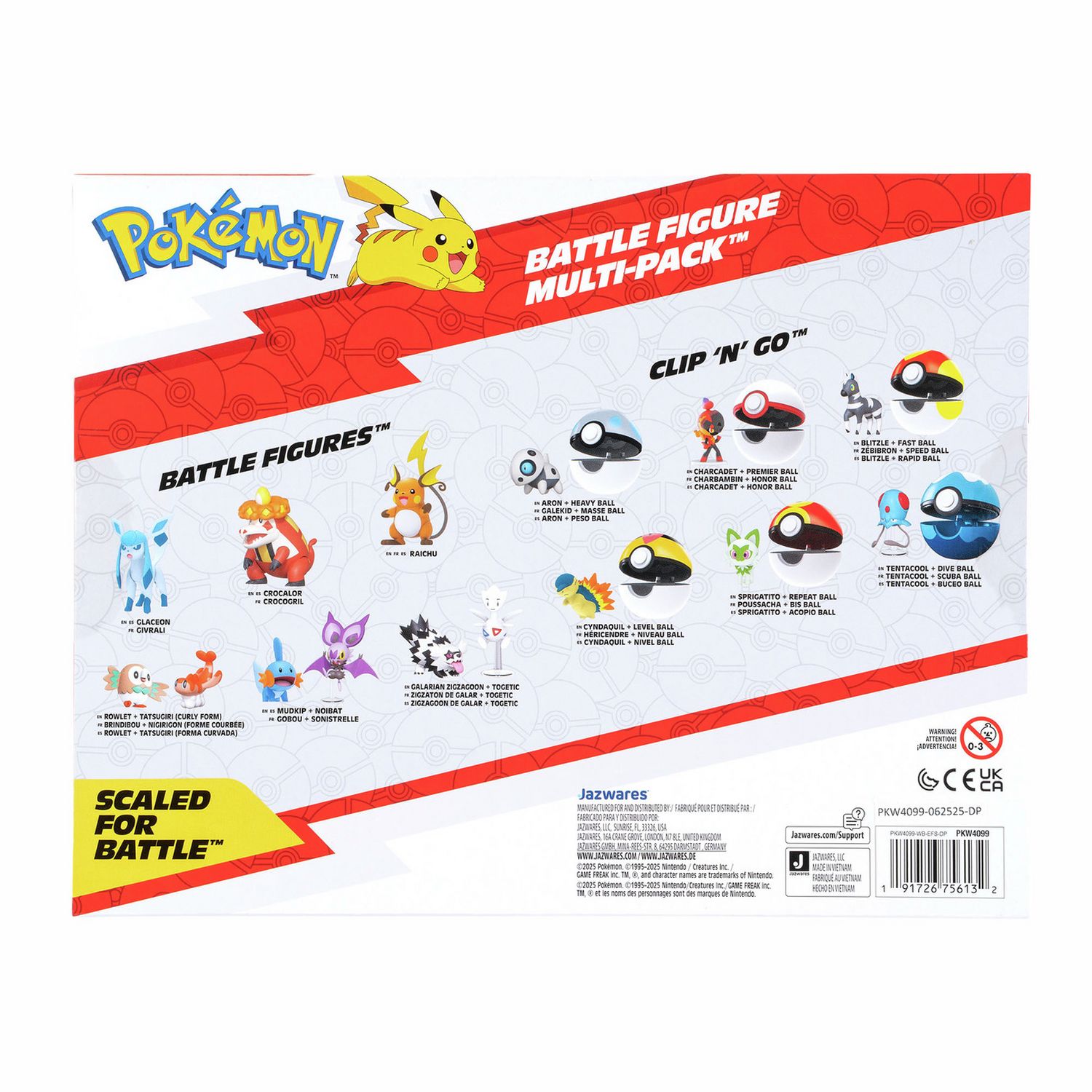 Pokémon battle figure 6 pack set, UK version