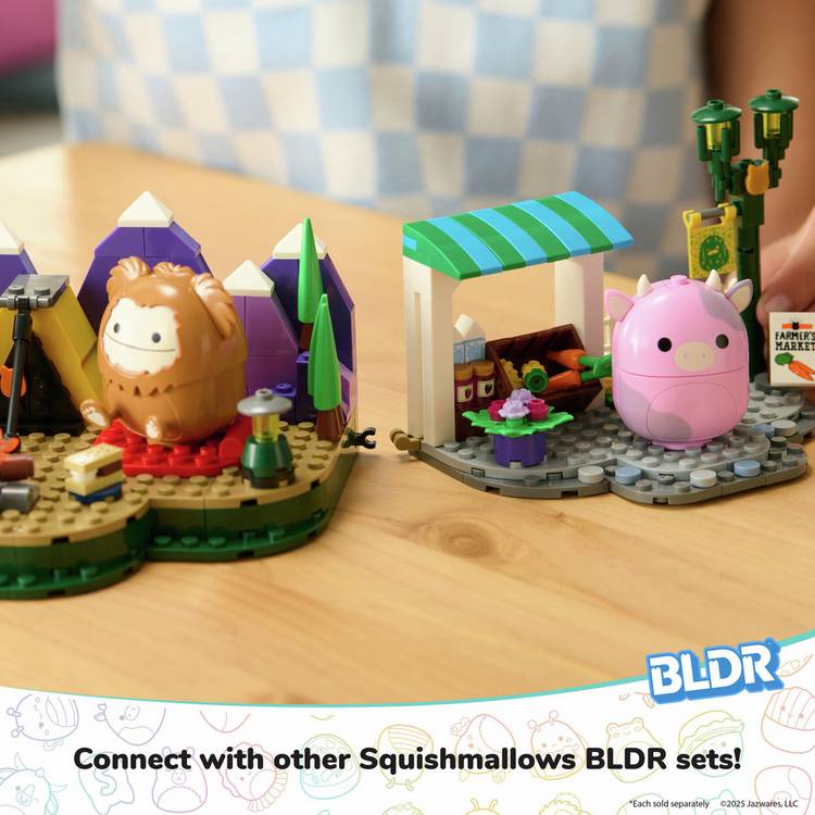 Squishmallows Cam and Benny camping playset (British brand)