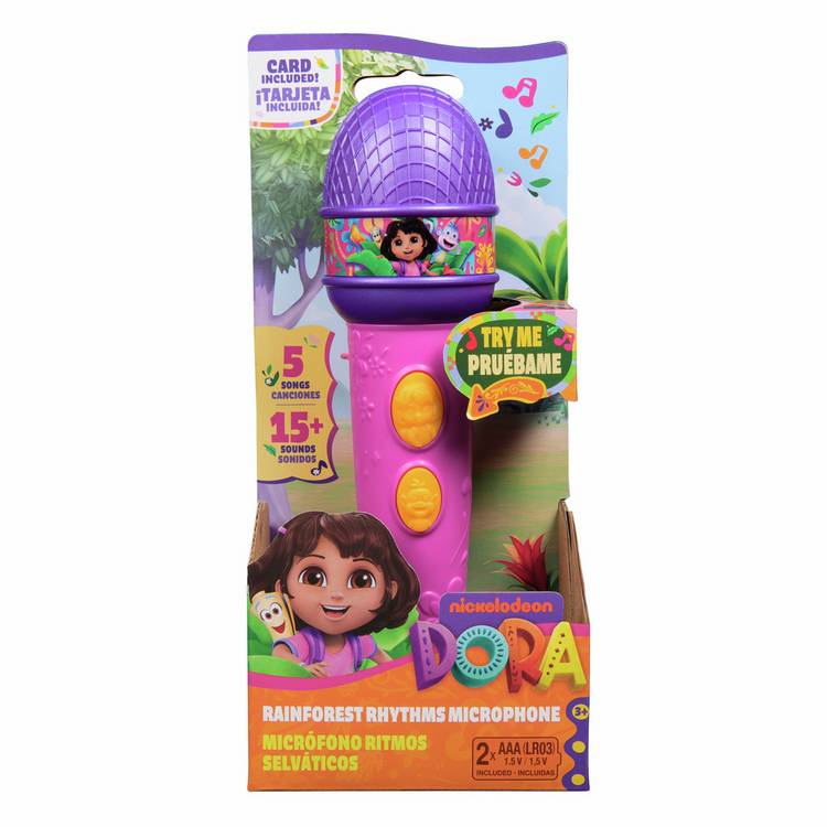 Dora toy microphone Rainforest Rhythms, imported from the UK