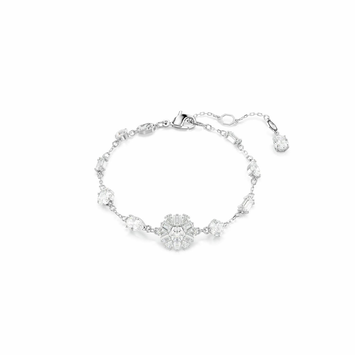 Swarovski Idyilla rhodium plated crystal bracelet, imported from the UK