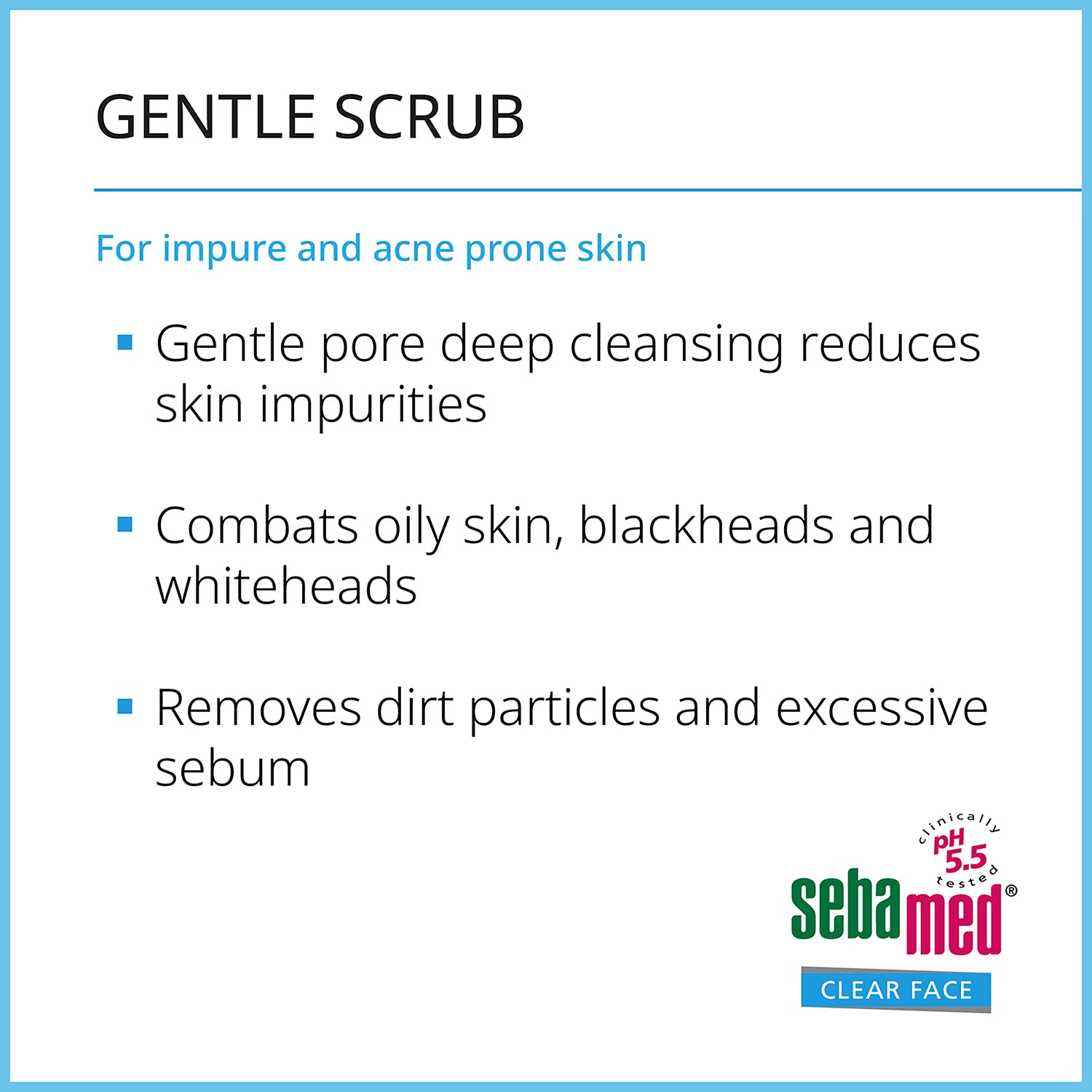 Sebamed Clear Face Gentle Scrub 150ml - British product