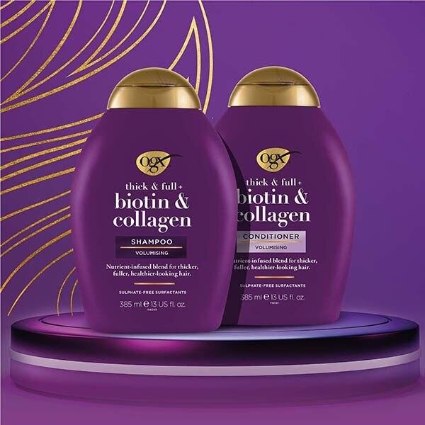 OGX Thick & Full+ Biotin & Collagen Shampoo 385ml GOODS Superdrug   