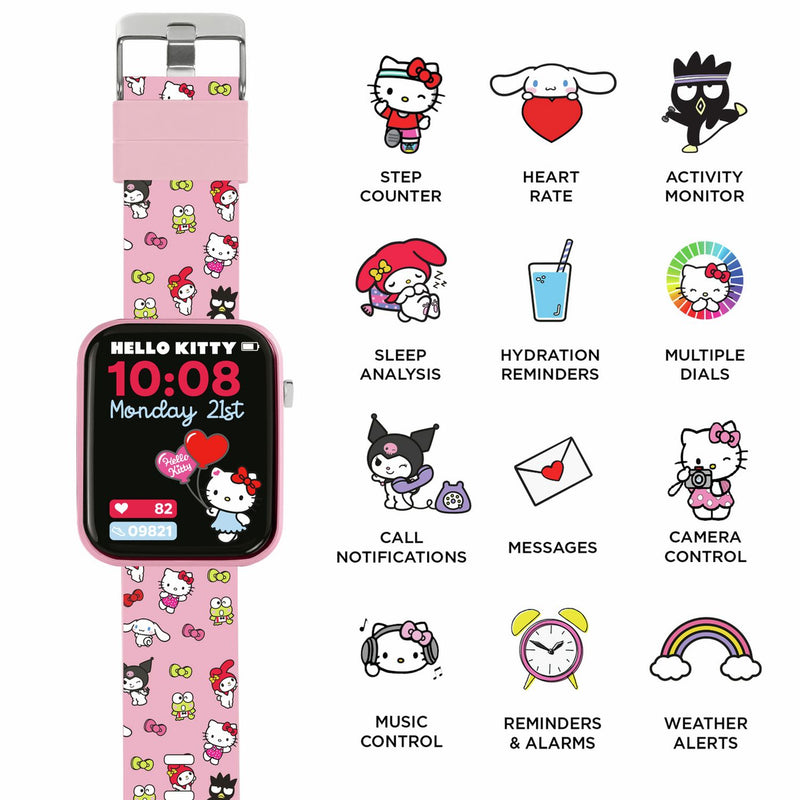 Hello Kitty kids pink smart watch one size, UK version