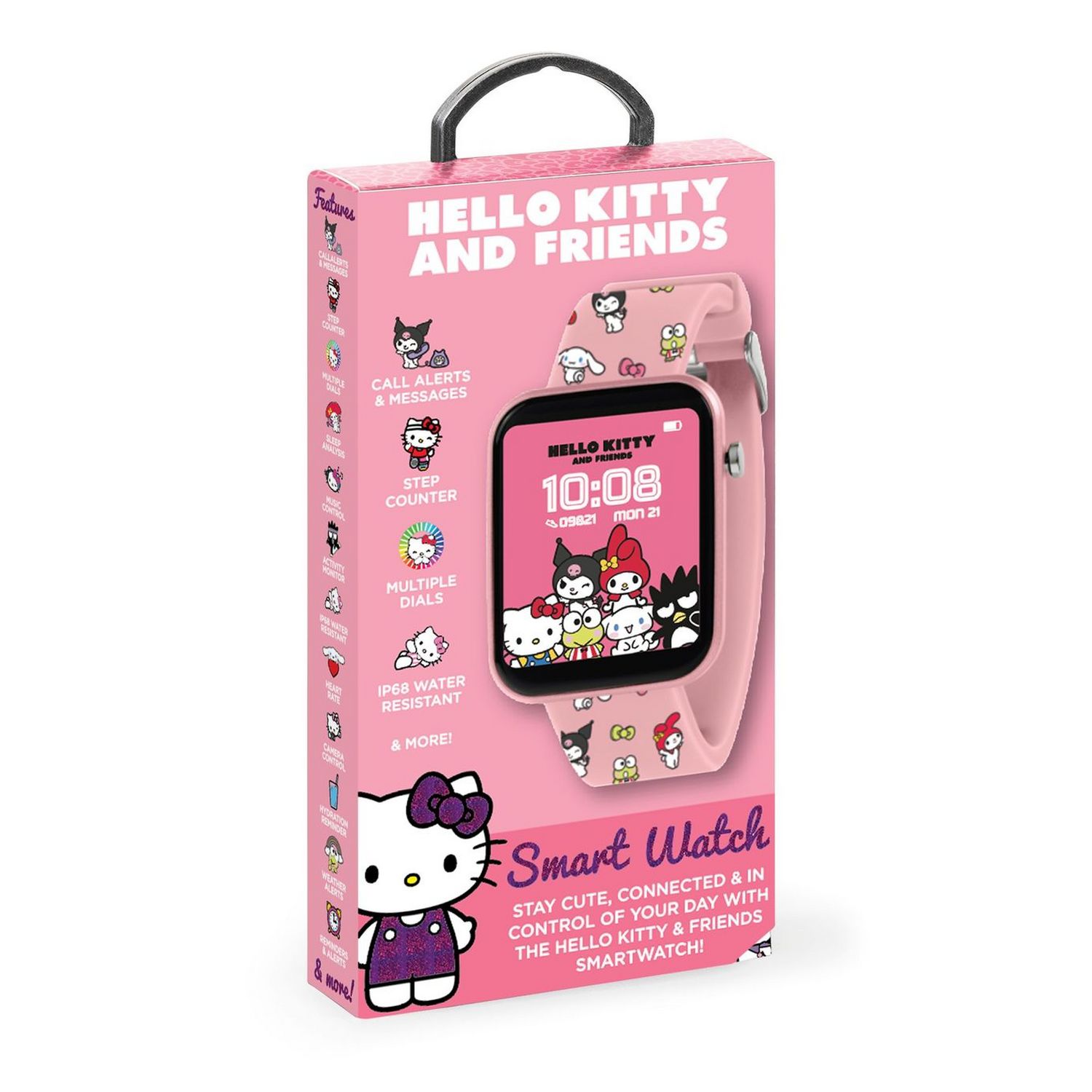 Hello Kitty kids pink smart watch one size, UK version