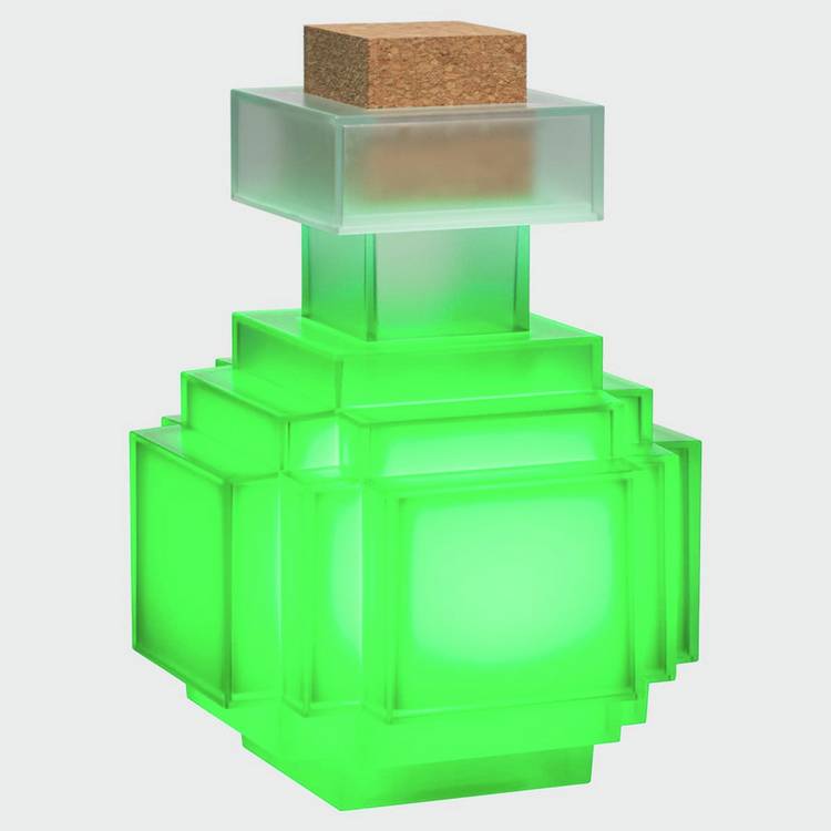 Minecraft potion bottle illuminating collector replica 16.5cm (British brand)