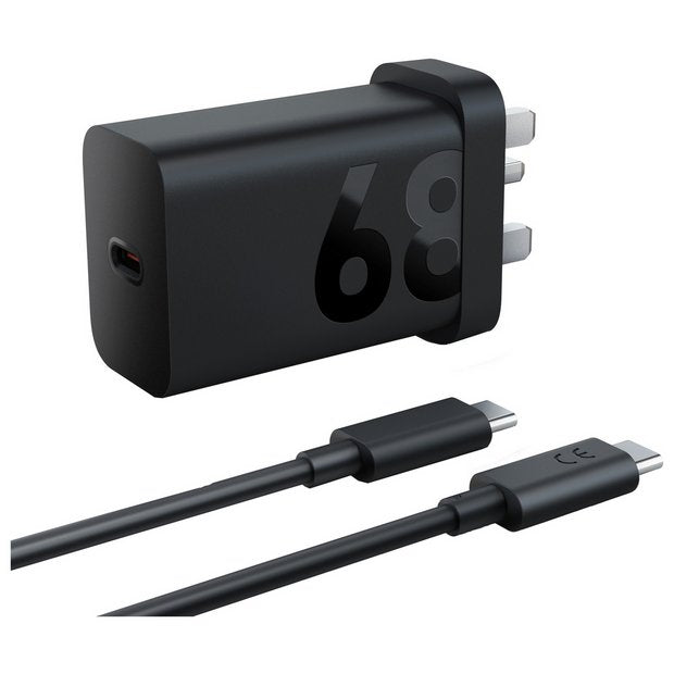 Lenovo 68W USB-C wall charger with cable (British brand)