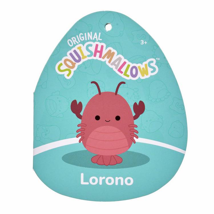 Squishmallows Lorono red lobster soft toy 7.5in - British product