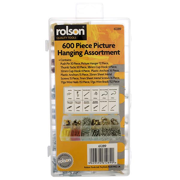 Rolson Picture Hanging Kit 600pc