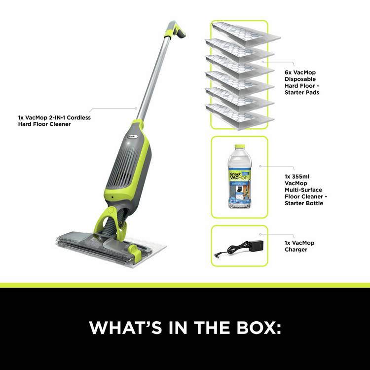Shark VacMop Cordless vacuum mop hard floor cleaner (British brand)