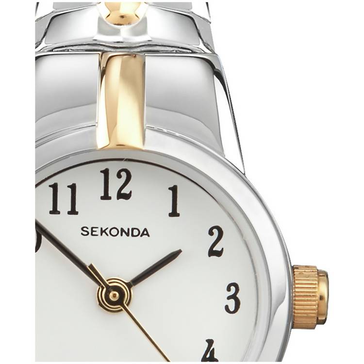 Sekonda ladies watch white dial stainless steel bracelet, UK version