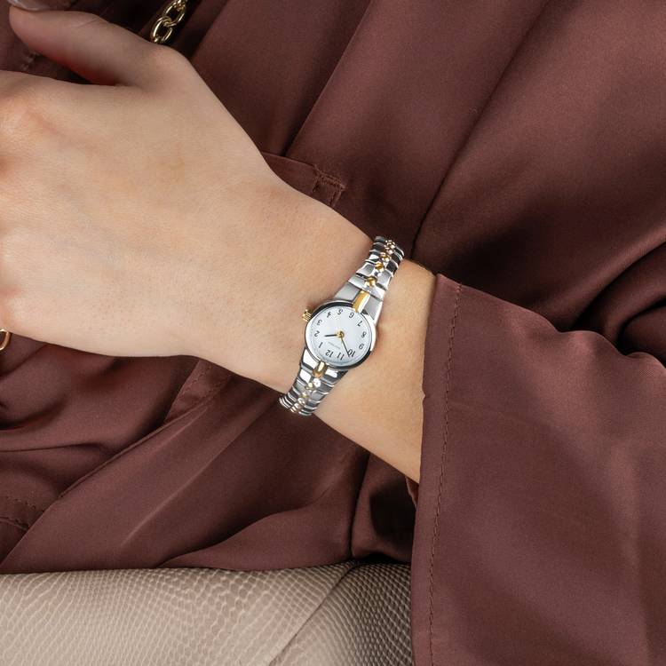 Sekonda ladies watch white dial stainless steel bracelet, UK version