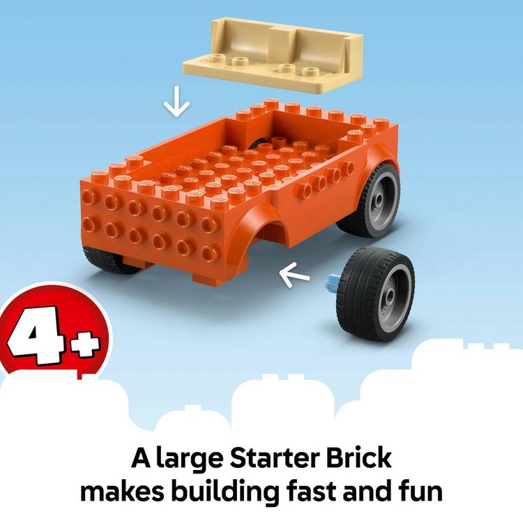 LEGO Bluey beach car toy set 133 pieces - British product