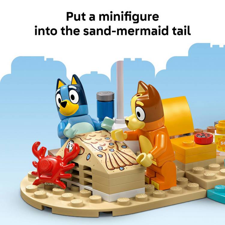 LEGO Bluey beach car toy set 133 pieces - British product
