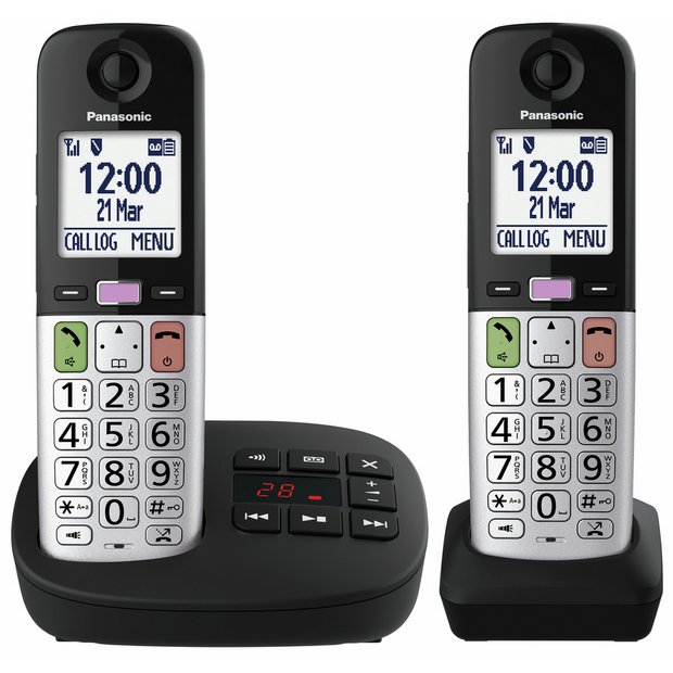 Panasonic cordless phone twin pack - British product