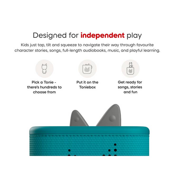 Tonies Teal Toniebox2 starter set with Creative Tonie, UK version
