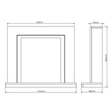 Be Modern Colby electric fireplace suite (British brand)