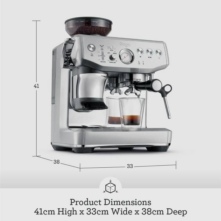 Sage Barista Express Impress espresso coffee machine, UK version