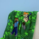 Minecraft fleece throw green design 150x100cm, UK version