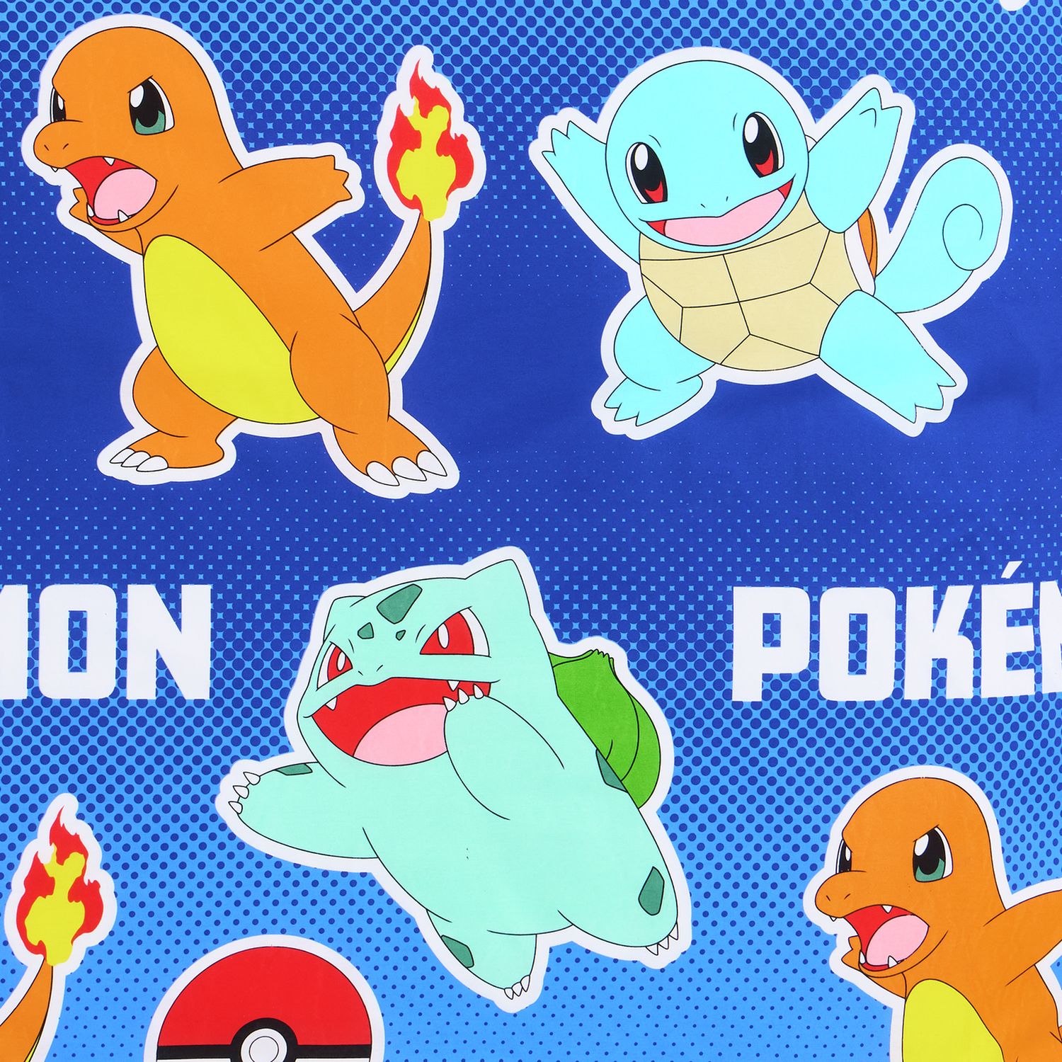 Pokémon Powerful Blue Kids Bedding Set - Double