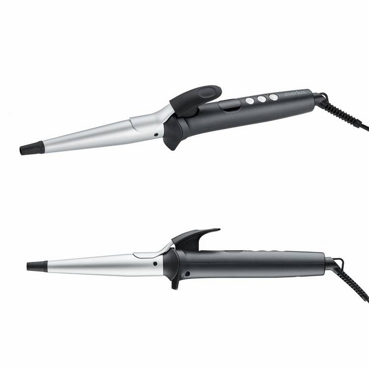 Everlux LED hair wand with ceramic barrel (British brand)