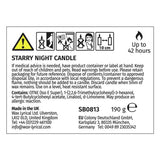 Wax Lyrical Starry Night candle 8.2cm - British product